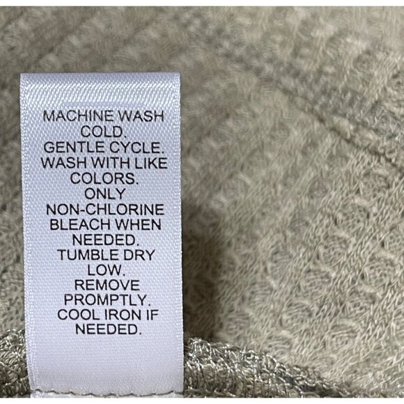 New Versona Waffle Knit Cropped Top Dolman Moss Green S Small - Picture 6 of 6